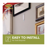 Command™ Sawtooth Picture Hanger, One Hanger, Two Strips, White, Supports 4 lbs (MMM70005151330) Each