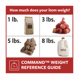 Command™ Sawtooth Picture Hanger, One Hanger, Two Strips, White, Supports 4 lbs (MMM70005151330) Each