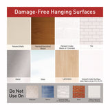 Command™ Sawtooth Picture Hanger, One Hanger, Two Strips, White, Supports 4 lbs (MMM70005151330) Each