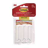 Command™ Wire-Backed Picture Hanging Hooks, Plastic, White, Supports 5 lbs, 3/Pack (MMM70005152874) Pack of 3