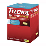 Tylenol® Cold + Flu Severe Caplets, 2/Pack, 30 Packs/Box (JOJ64568) Box of 30
