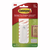 Command™ Sawtooth Picture Hanger, One Hanger, Two Strips, White, Supports 4 lbs (MMM70005151330) Each