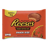 Reese's Snack Size Peanut Butter Cups, 19.5 oz Bag, 2 Bags/Carton (GRR60004058) Case of 2