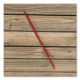 Boardwalk® Wrapped Giant Straws, 10.25", Polypropylene, Red, 1,200/Carton (BWKGST1025RD) Case of 1200