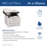 Brother MFC-L5710DW Business Monochrome Laser AIO Printer, Copy, Fax, Print, Scan (BRTMFCL5710DW) Each