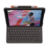 Logitech® Slim Folio Plastic Keyboard Case for iPad 7th, 8th Generation, Graphite (LOG24428106) Each