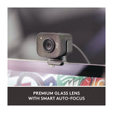 Logitech® StreamCam Plus Webcam, 1920 x 1080 Pixels, 2.1 Mpixels, Black (LOG24435282) Each