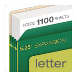 Pendaflex Reinforced File Pocket, 5.25" Expansion, Letter Size, Green (PFX1534GGRE10) Each