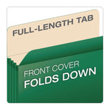 Pendaflex Reinforced File Pocket, 5.25" Expansion, Letter Size, Green (PFX1534GGRE10) Each