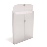 TRU RED™ Poly String and Button Storage Envelope, Letter Size, Clear, 5/Pack (TUD599608) Pack of 5