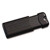 Verbatim® PinStripe USB 3.2 Flash Drive, 64 GB, Black (VER49318) Each