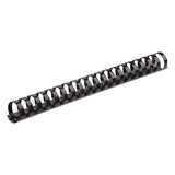 Fellowes® Plastic Comb Bindings, 1" Diameter, 200 Sheet Capacity, Black, 50/Pack (FEL52328) Pack of 50