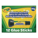 Crayola® Washable Glue Sticks, 0.88 oz, Dries Clear (CYO414057) Each