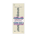Adams Business Forms Time Cards for Acroprint, Amano and Lathem Time Clocks, One Side, 3.38" x 9", 200/Pack (ABF9659200) Pack of 200