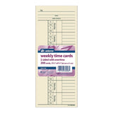 Adams Business Forms Time Cards for Acroprint, Amano and Lathem Time Clocks, Two Sides, 3.4" x 8.25", 200/Pack (ABF9660200) Pack of 200