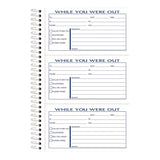 Adams® While You Were Out Messages Book, Two-Part Carbonless, 5 x 2.83, 3 Forms/Sheet, 300 Forms Total (ABFSC8603D) Each
