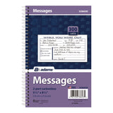 Adams® While You Were Out Messages Book, Two-Part Carbonless, 5 x 2.83, 3 Forms/Sheet, 300 Forms Total (ABFSC8603D) Each