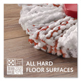 O-Cedar® EZWring Deep Clean Refill, Patented Microfiber, Custom Size for EZ Wring Mop Systems, Red/White, 4/Carton (FHD170500CT) Case of 4