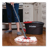 O-Cedar® EZWring Deep Clean Refill, Patented Microfiber, Custom Size for EZ Wring Mop Systems, Red/White, 4/Carton (FHD170500CT) Case of 4