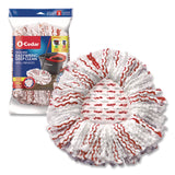 O-Cedar® EZWring Deep Clean Refill, Patented Microfiber, Custom Size for EZ Wring Mop Systems, Red/White, 4/Carton (FHD170500CT) Case of 4