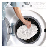 O-Cedar® EZWring Spin Mop Refill, Patented Microfiber, Custom Size for EZ Wring Mop Systems, White, 2/Pack, 4 Packs/Carton (FHD172385CT) Case of 4