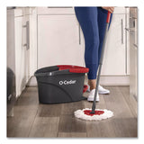 O-Cedar® EZWring Spin Mop Refill, Patented Microfiber, Custom Size for EZ Wring Mop Systems, White, 2/Pack, 4 Packs/Carton (FHD172385CT) Case of 4