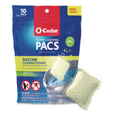 O-Cedar® Cleaning PACS, Crisp Citrus Scent, 10/Pack, 8 Packs/Carton (FHD172400CT) Case of 8