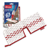 O-Cedar® ProMist MAX Refill, Microfiber, Custom Size for ProMist Mop System, Red/White/Gray, 4/Carton (FHD173579CT) Case of 4