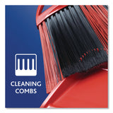 O-Cedar® One Sweep Broom with Dustpan, 53.88" Handle, Red/Black/Gray (FHD175073EA) Each