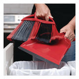 O-Cedar® One Sweep Broom with Dustpan, 53.88" Handle, Red/Black/Gray (FHD175073EA) Each