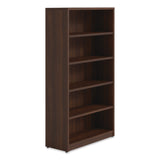 Alera Seville Bookcase, Five-Shelf, 36" x 14" x 65", Mahogany (ALESVBC6536MY) Each