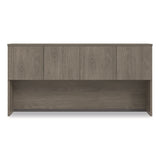 Alera Seville Hutch with Doors, 4 Compartments, 72" x 16" x 36", Walnut (ALESVH7236WA) Each