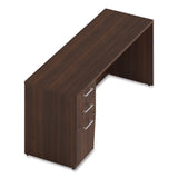 Alera Seville Series Credenza with Pedestal, Left Pedestal, 72w x 24d x 29h, Mahogany (ALESVLSPC7224MY) Each