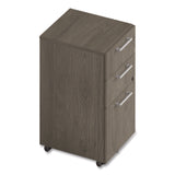 Alera Seville Series Mobile Pedestal, Left/Right, 3-Drawer: Box/Box/File, Legal, Walnut, 15" x 18" x 27" (ALESVMPBBFWA) Each