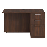 Alera® Seville Desk Return with Pedestal, Right, 48" x 24" x 29", Mahogany (ALESVRRP4824MY) Each