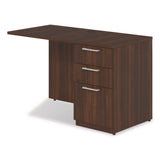 Alera® Seville Desk Return with Pedestal, Right, 48" x 24" x 29", Mahogany (ALESVRRP4824MY) Each
