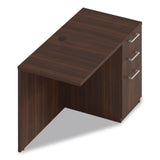 Alera® Seville Desk Return with Pedestal, Right, 48" x 24" x 29", Mahogany (ALESVRRP4824MY) Each