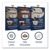 Lavazza Latte Merchandiser Kit, Classic/Mocha/Vanilla Freshpacks, 54/Carton (LAV48728) Case of 54