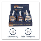 Lavazza Latte Merchandiser Kit, Classic/Mocha/Vanilla Freshpacks, 54/Carton (LAV48728) Case of 54