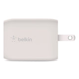 Belkin® BOOST CHARGE Pro Dual USB-C GaN Wall Charger with PPS, White (BLKWCH013DQWH) Each