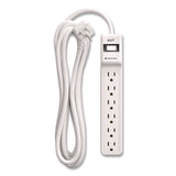 NXT Technologies™ 6-Outlet Surge Protector, 6 AC Outlets, 12 ft Cord, 900 J, White (NXTNX61425) Each
