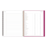 Kelly Ventura Magenta Bloom Weekly/Monthly Planner, Floral Artwork, 11 x 8.5, Multicolor Cover, 12-Month (Jan to Dec): 2025 (BLS14094525) Each