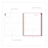 Kelly Ventura Magenta Bloom Weekly/Monthly Planner, Floral Artwork, 11 x 8.5, Multicolor Cover, 12-Month (Jan to Dec): 2025 (BLS14094525) Each