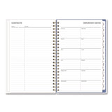 Cocorrina Weekly/Monthly Planner, Pastel Paisley Artwork, 8 x 5, Blue/Pink/White Cover, 12-Month (Jan to Dec): 2025 (BLS14369425) Each