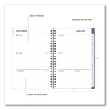 Cocorrina Weekly/Monthly Planner, Pastel Paisley Artwork, 8 x 5, Blue/Pink/White Cover, 12-Month (Jan to Dec): 2025 (BLS14369425) Each