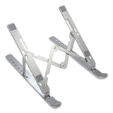 OTM Essentials™ Portable Laptop Riser Stand, 11.85" x 2.5" to 5.5", Silver (CELOBA2E) Each