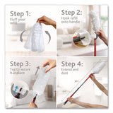 O-Cedar® Flex and Catch Duster Heavy-Duty Refills, Polyester, White, 5/Pack (FHD172172PK) Pack of 5