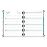 Global Printed Products Marble Academic Year Weekly/Monthly Planner, 11 x 8.5, White Marble Cover, 14-Month: June 2024 to July 2025 (GPUAY24851106S) Each