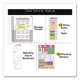 Global Printed Products Marble Academic Year Weekly/Monthly Planner, 11 x 8.5, White Marble Cover, 14-Month: June 2024 to July 2025 (GPUAY24851106S) Each