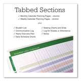 Global Printed Products Deluxe Teacher's Academic Planner, Weekly/Monthly, Seven Class Period per Two-Page Spread, 11 x 8.5, Multicolor Rainbow Cover (GPUDTP0001U22S) Each